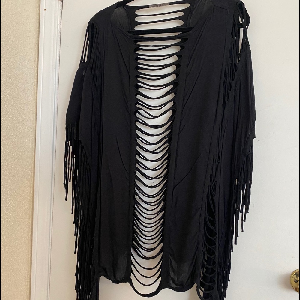Forever 21 Distressed Bikini Cover Up